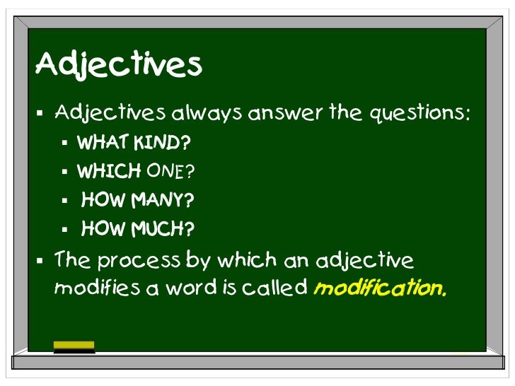what does an adjective do what does an adjective do