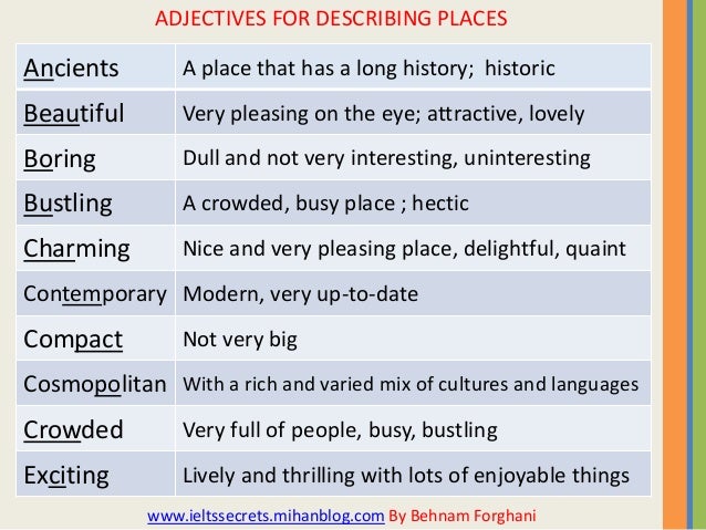 Nice Words To Describe A Beautiful Place 111