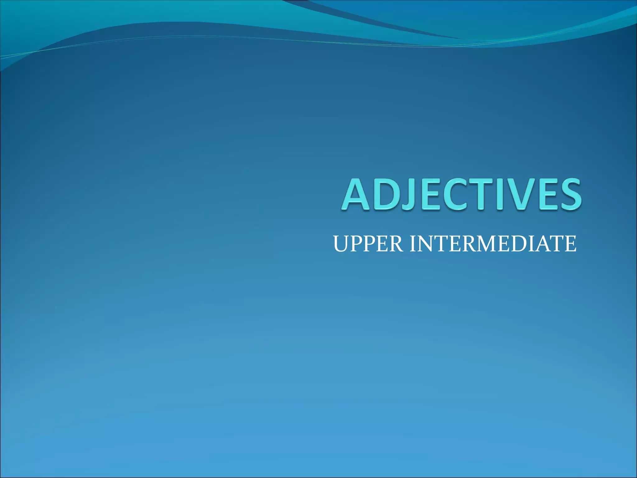 Adjectives | PPT