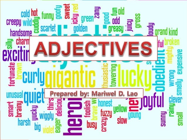 adjectives cd insert template