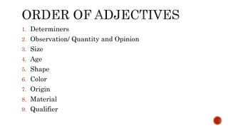 Adjectives | PPTX