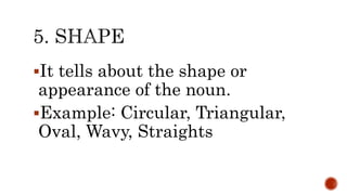 Adjectives | PPTX