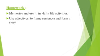 Adjectives | PPTX