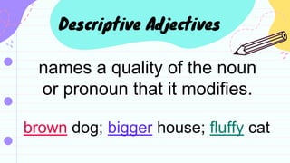 Adjectives | PPTX