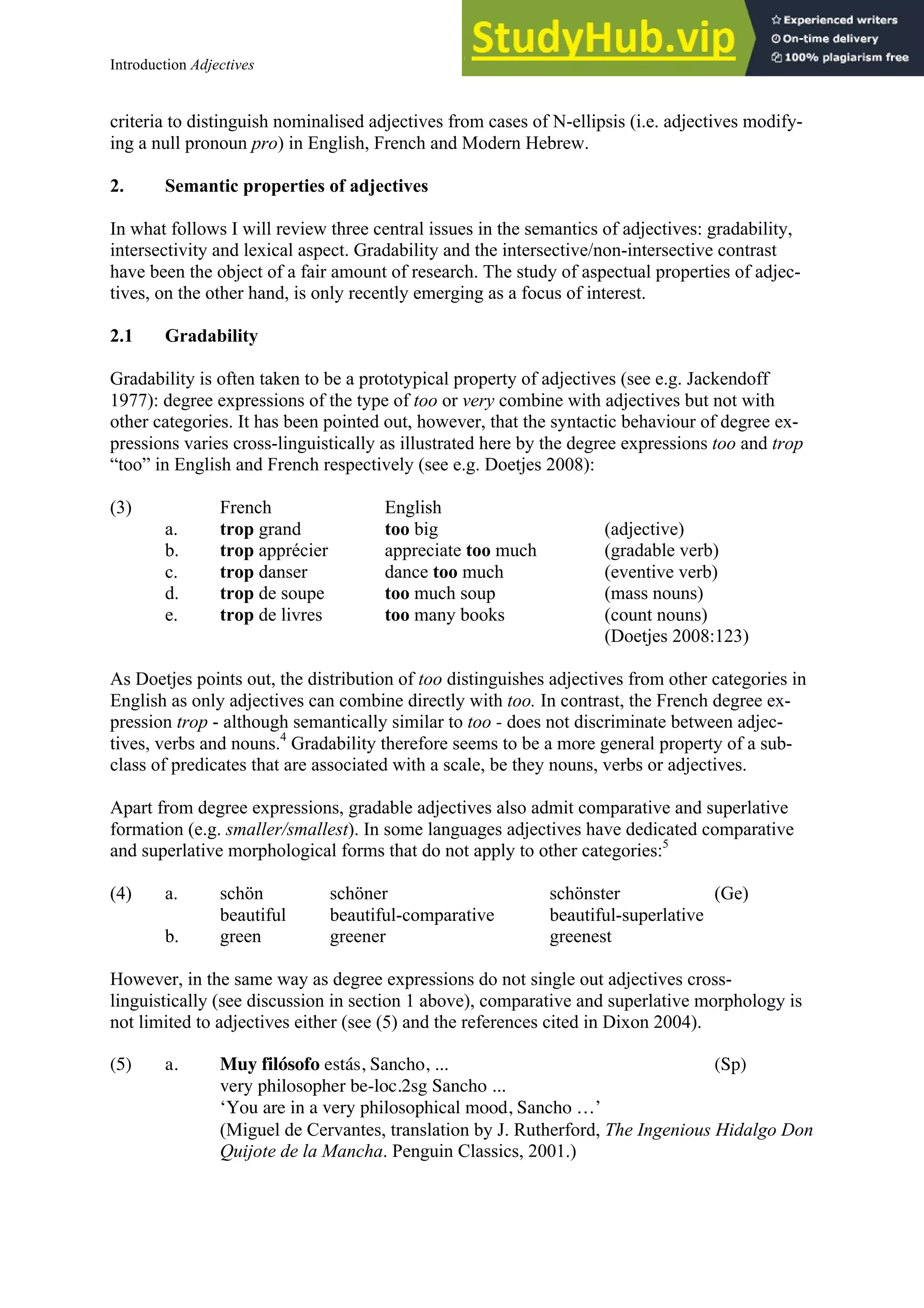 Adjectives An Introduction PDF