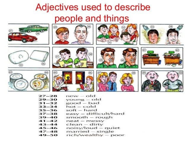 adjectives describing appearance and personality adjectives to describe people