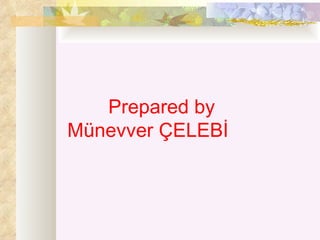 Prepared by
Münevver ÇELEBİ
 
