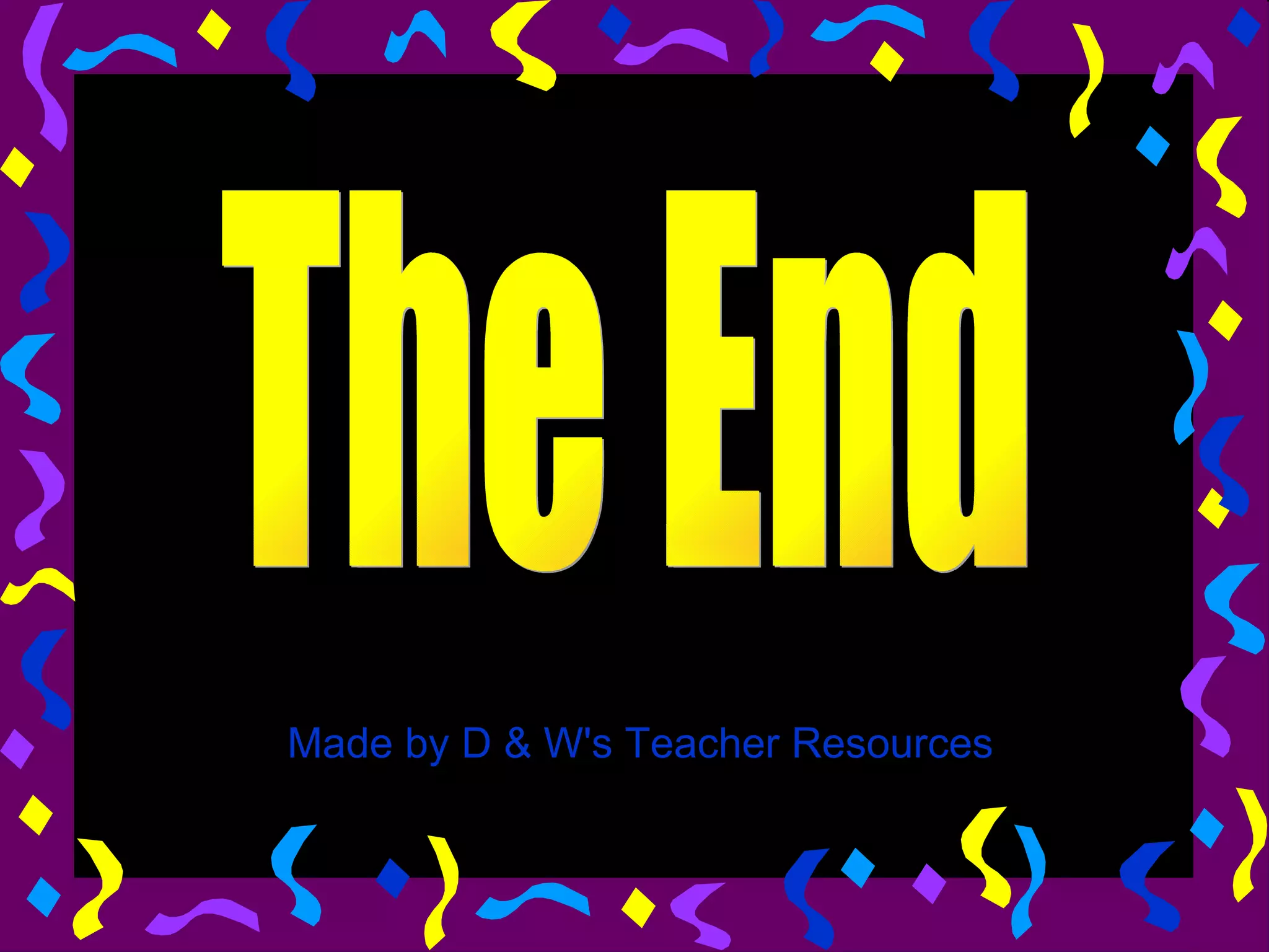 Made by D & W's Teacher Resources
 