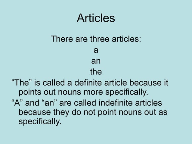 The definition of Adjectives and How Adjectives Work to describe Nouns ...