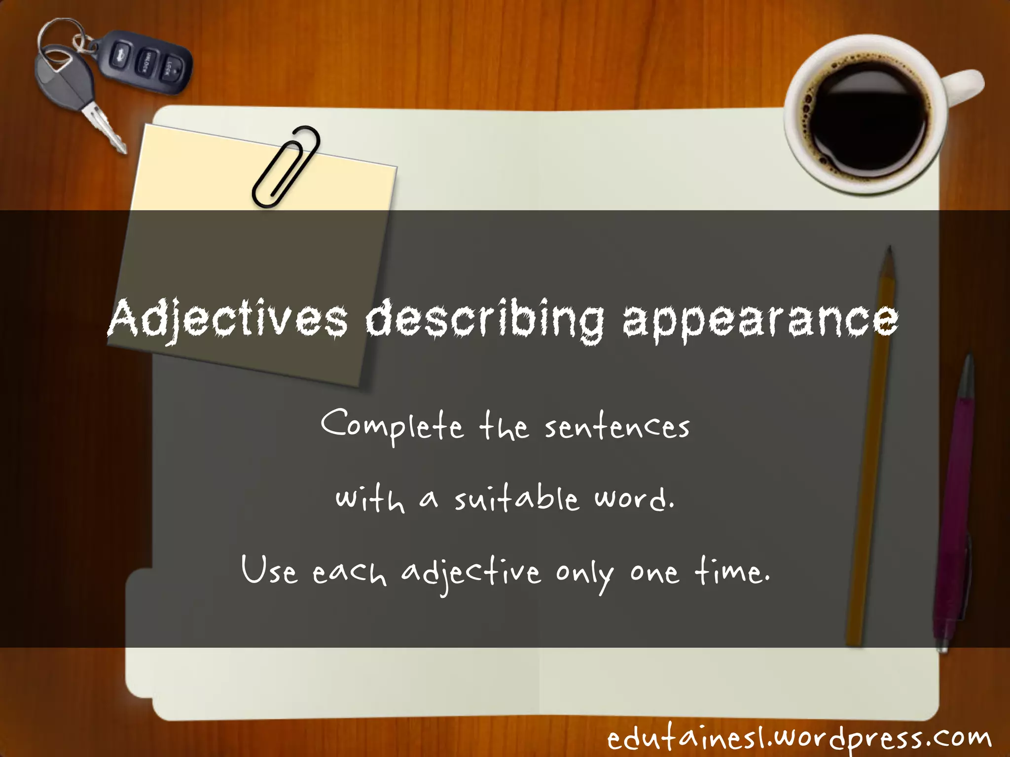 Adjectives Describing Appearance | PDF