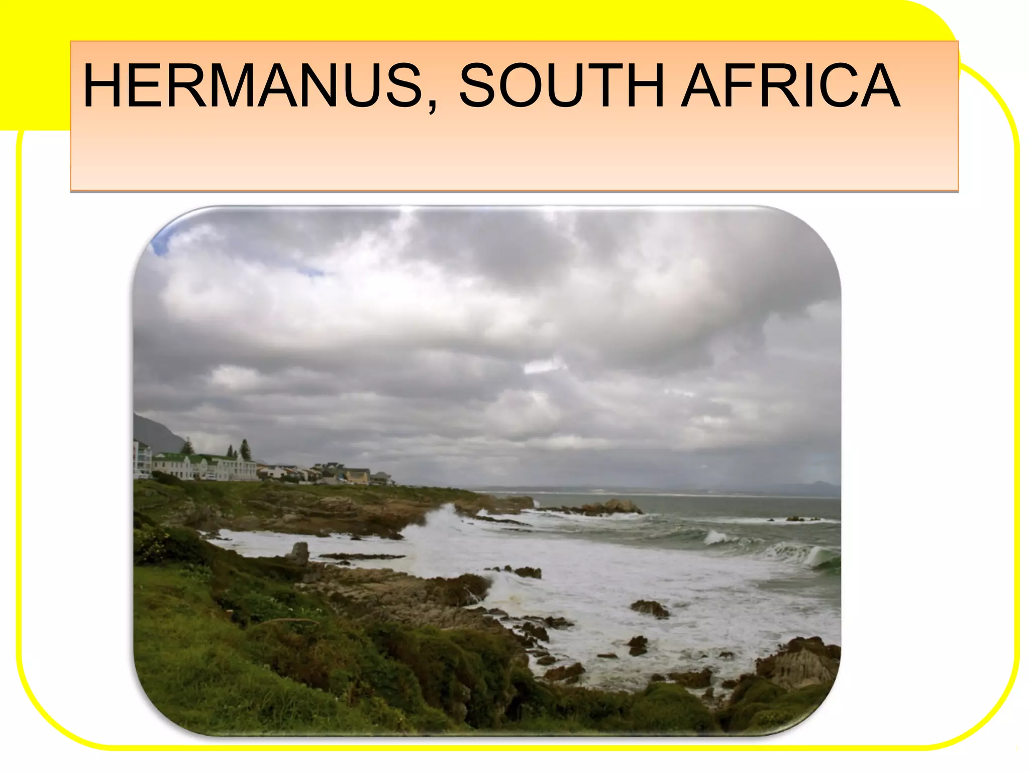 HERMANUS, SOUTH AFRICAHERMANUS, SOUTH AFRICA
 