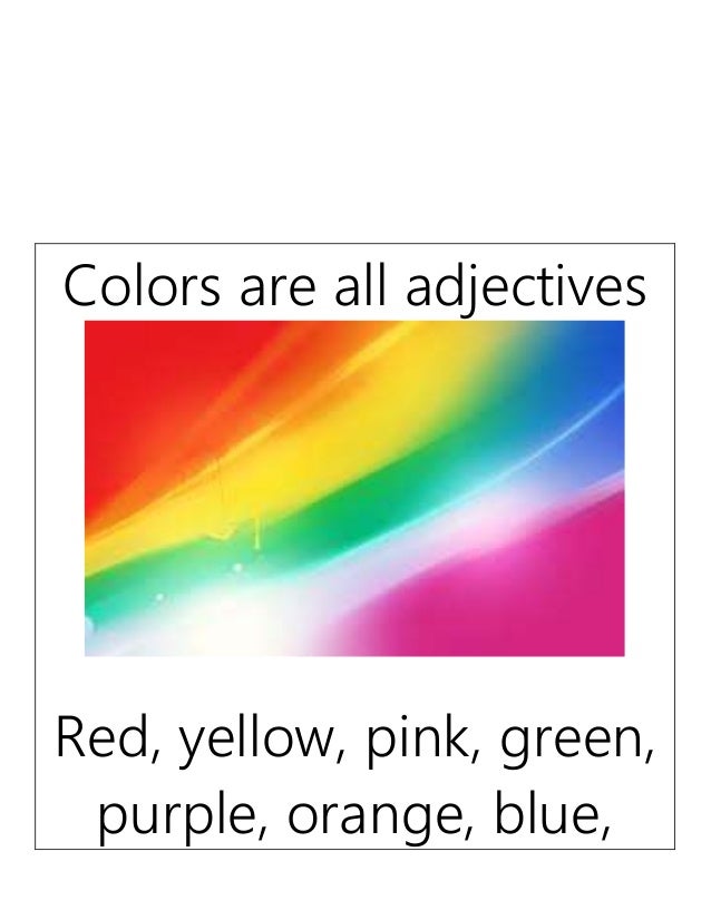 Adjectives display