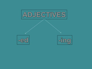 ADJECTIVES -ed -ing 