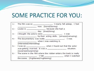 SOME PRACTICE FOR YOU:
 