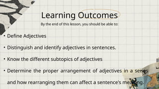 ADJECTIVES PRESENTATION (MODULE 3) PSU BAYAMBANG | PPTX