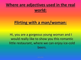 Adjectives slide share | PPTX