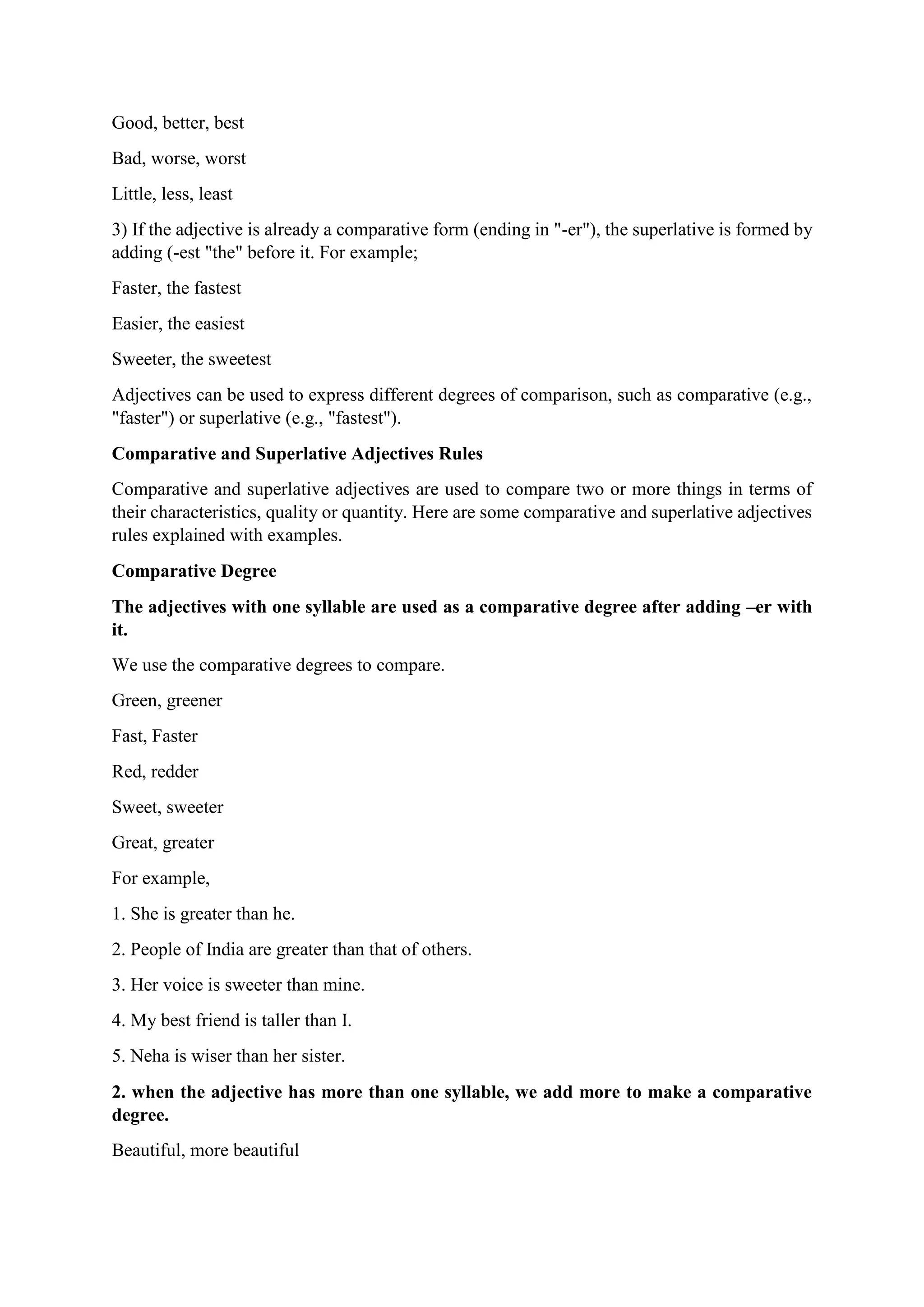Adjective Usage and Examples | PDF