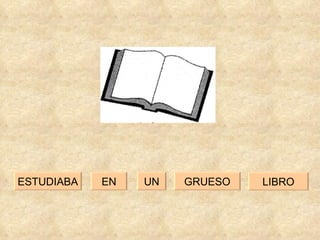 EN GRUESO ESTUDIABA UN LIBRO 