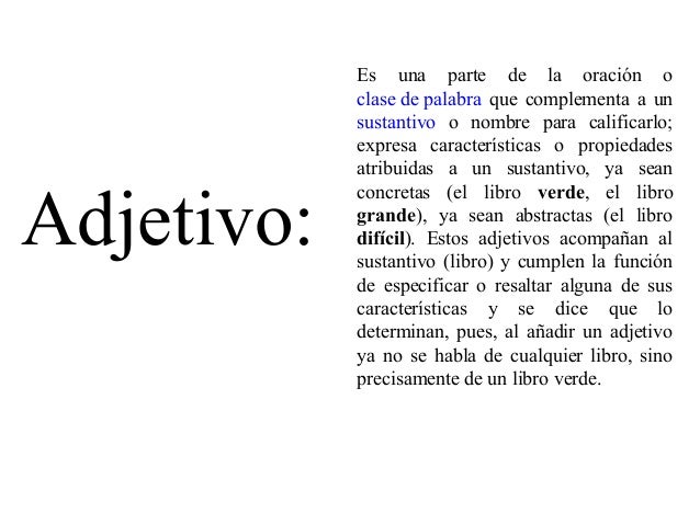 Adjetivos