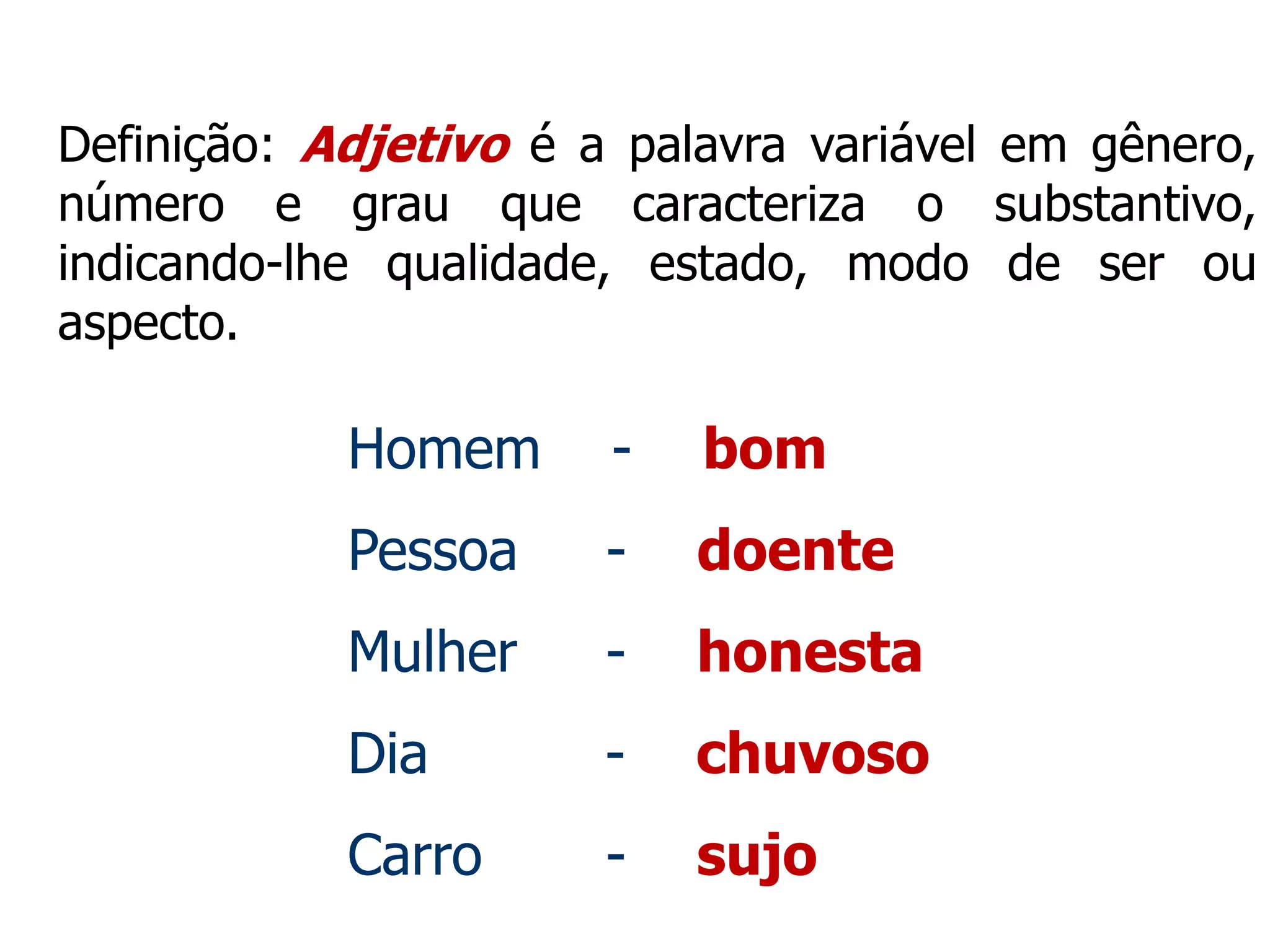 Adjetivos Que Descrevem Uma Pessoa