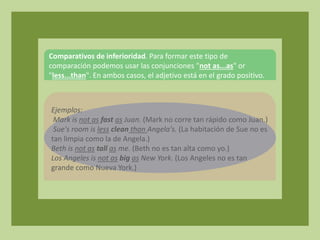 Adjetivos comparativos | PPT