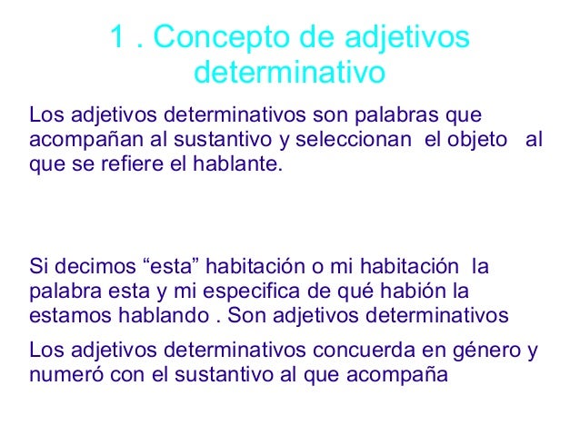 Adjetivos determinativos