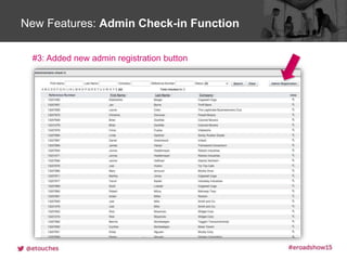 Click to edit Master title styleNew Features: Admin Check-in Function
Added new Admin registration button
#3: Added new admin registration button
 