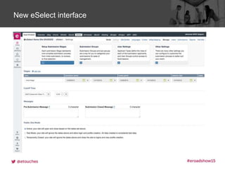 Click to edit Master title styleNew eSelect interface
 