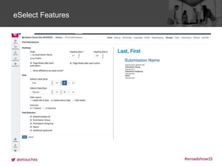 Click to edit Master title styleeSelect Features
 