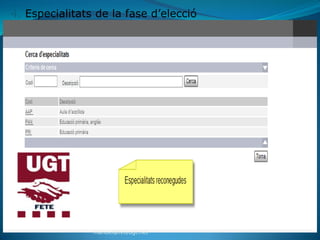 4. Especialitats de la fase d’elecció




                manuel@feteugt.net
 