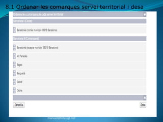 8.1 Ordenar les comarques servei territorial i desa




               manuel@feteugt.net
 