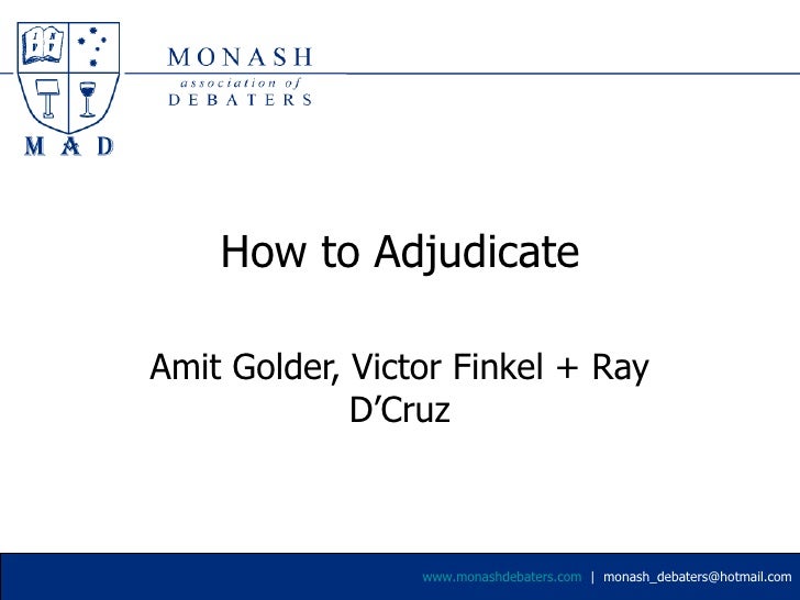 Adjudication Concepts
