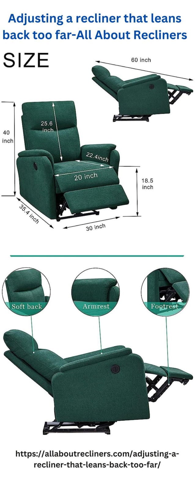 Adjusting a recliner that leans back too far PDF