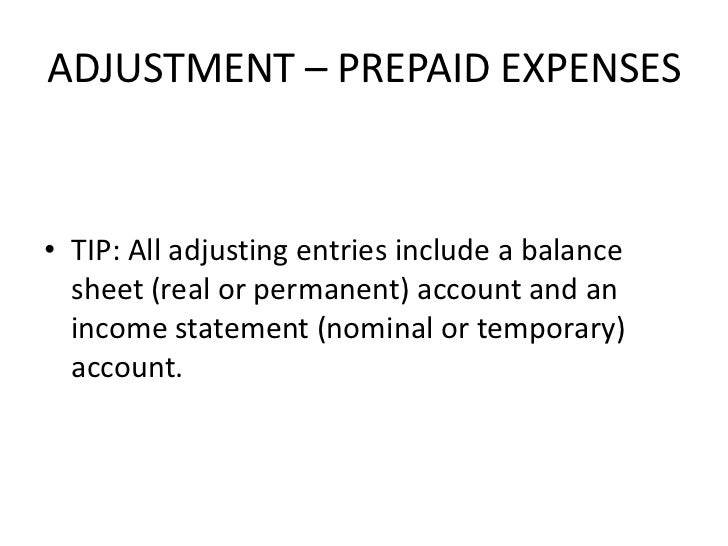 adjusting the accounts the balance sheet is composed of the following types of accounts