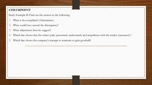 adjustment letter goodwill adjustment letter