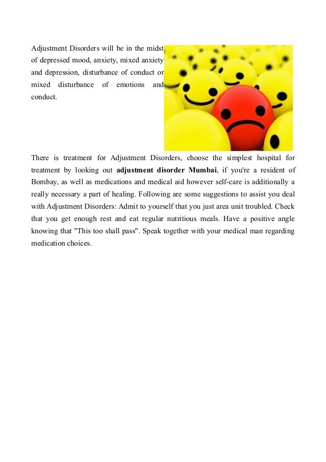 Treatment for the common psychological problem adjustment disorder