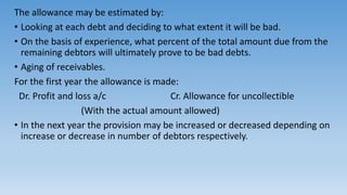 Adjustments to final accounts | PPTX
