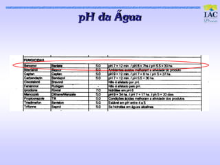 pH da Água
 