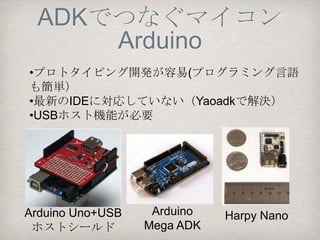 概論
ADKでつなぐマイコン
    の選択
 