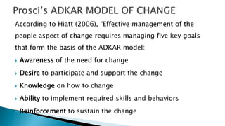 Adkar and kurt lewin models compared