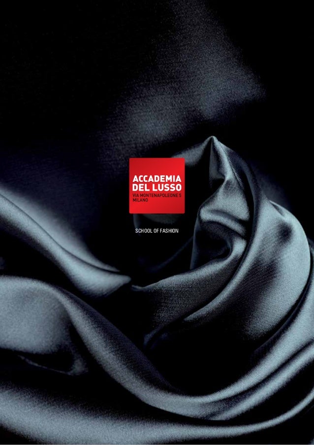 Accademia del lusso school of fashion brochure Accademia del design
