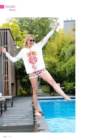 Mode
Rennes
Blouse et Short Orea, Antik Batik,
8 rue Edith Cavell à Rennes
Lunettes solaire, marque créateur 100% français, Lafont.
Modèle Léo, écaille 243 €
Angle De Vue, 5 rue de Coëtquen à Rennes
Mlle Adèle28 Mlle Adèle28
 