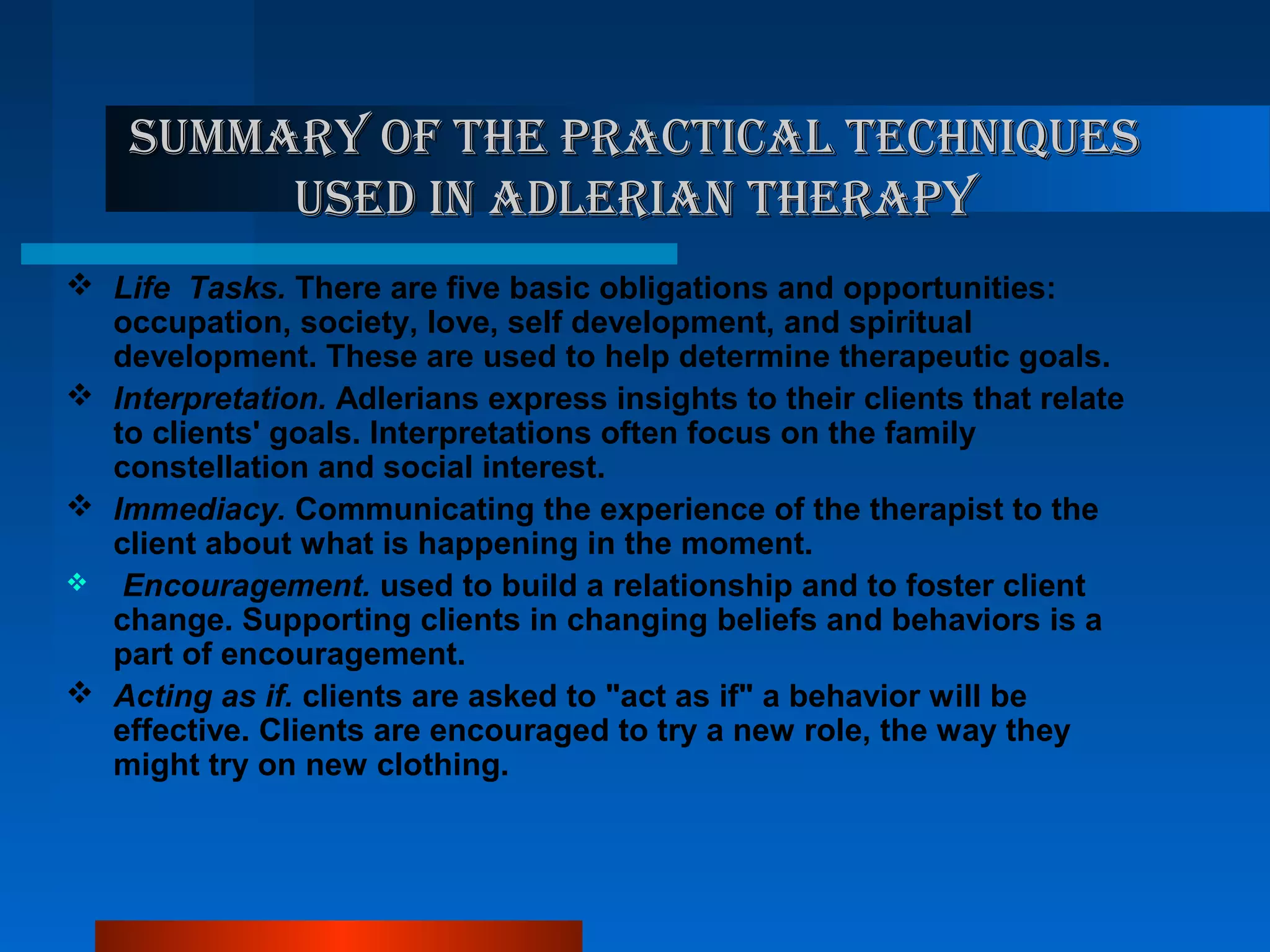 Adlerian therapy | PPT
