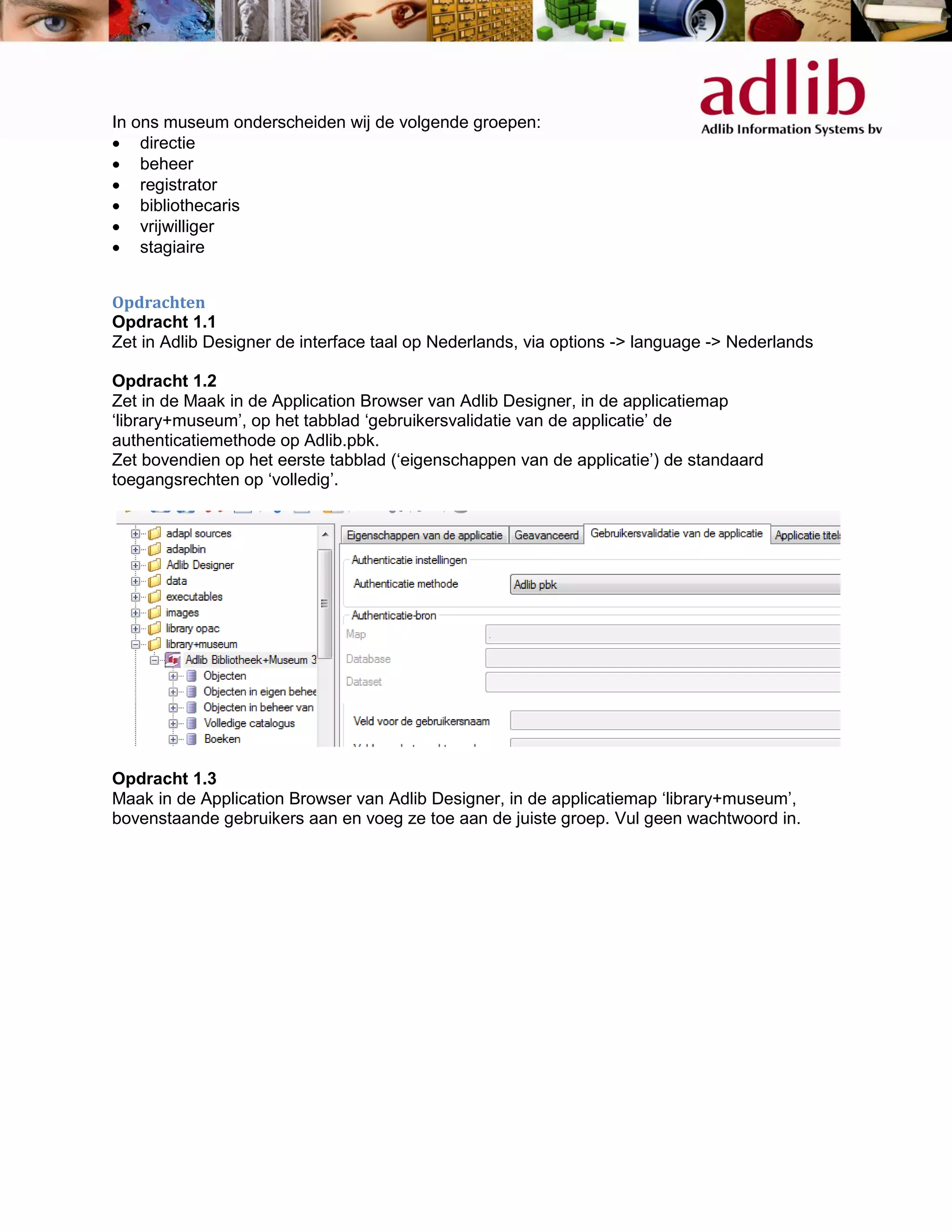 Rollen en rechten in Adlib | PDF