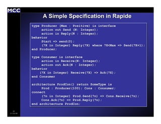 Architecture Description Languages: An Overview