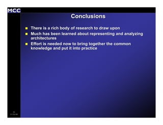 Architecture Description Languages: An Overview
