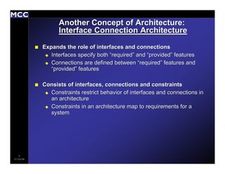 Architecture Description Languages: An Overview