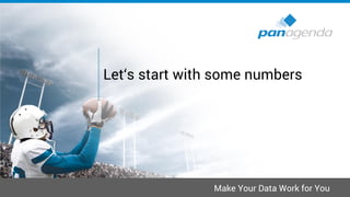 Make Your Data Work for You
Let‘s start with some numbers
 