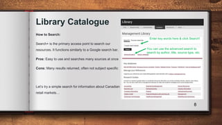Guide to uOttawa Management Library Resources | PDF