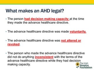 Advance Healthcare Directives